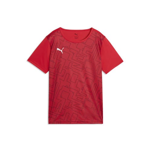 Puma voetbalshirt rood Sport t-shirt Jongens/Meisjes Polyester Ronde hals - maat 128 afbeelding