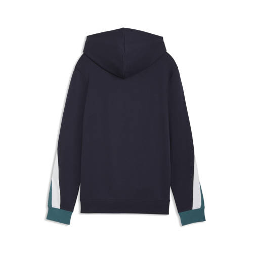 Puma hoodie donkerblauw Sweater Jongens/Meisjes Katoen Capuchon Effen - maat 152 afbeelding