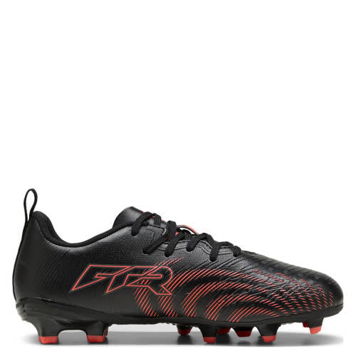 Puma Future 9 Play junior voetbalschoenen zwart/oranje Jongens/Meisjes Imitatieleer - maat 28 afbeelding