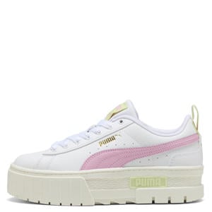 Mayze leren sneakers Lth plateauzool wit/roze