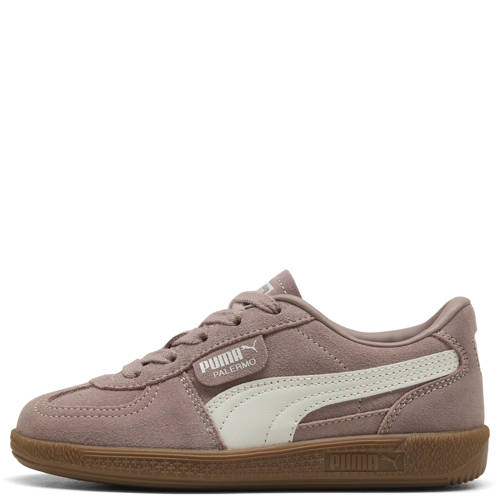 Puma Palermo leren sneakers bruin/lichtgrijs Jongens/Meisjes Suede Meerkleurig - maat 31 afbeelding