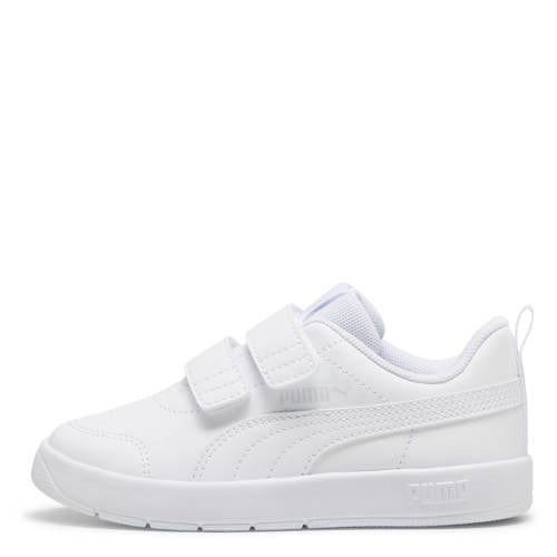 Puma Courtflex V3 sneakers wit Jongens/Meisjes Imitatieleer Meerkleurig - maat 35 afbeelding