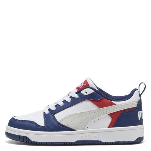 Puma Rebound V6 sneakers blauw/wit Jongens/Meisjes Imitatieleer Meerkleurig - maat 39 afbeelding