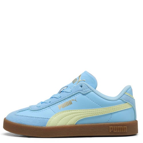 Puma Puma Club II Era sneakers lichtblauw/geel Jongens/Meisjes Suede Meerkleurig - maat 31 afbeelding