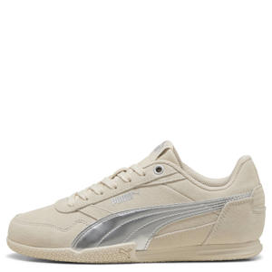Bella Donna suede sneakers ecru/zilver metallic