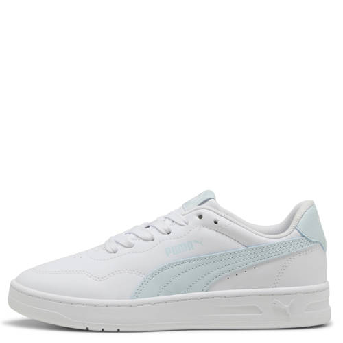 Puma Court Lally sneakers wit/lichtblauw Jongens/Meisjes Imitatieleer Effen - maat 38 afbeelding