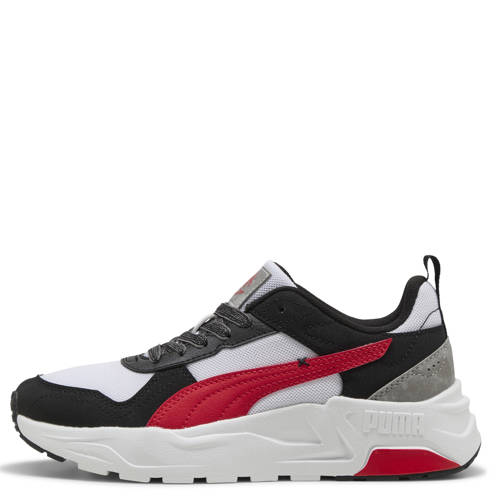 Puma Trinity 2 LT Mid 90s sneakers wit/rood/zwart Jongens/Meisjes Suede - maat 38 afbeelding