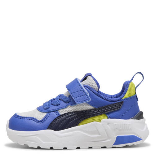 Puma Trinity 2 LT sneakers lichtgrijs/blauw Jongens/Meisjes Mesh Meerkleurig - maat 23 afbeelding