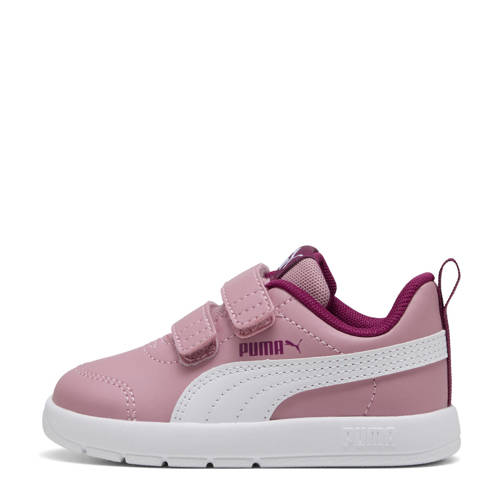 Puma Courtflex V3 sneakers roze Jongens/Meisjes Imitatieleer Effen - maat 20 afbeelding