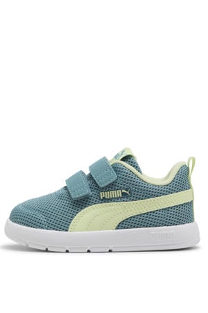 Courtflex V3 Mesh sneakers aqua/geel
