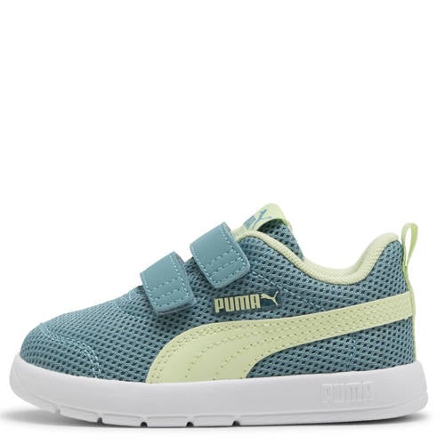 Puma Courtflex V3 Mesh sneakers aqua/geel Blauw Meerkleurig - maat 26 afbeelding