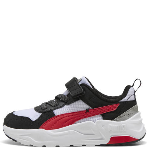 Puma Trinity 2 LT Mid 90s sneakers wit/rood/zwart Jongens/Meisjes Suede - maat 30 afbeelding