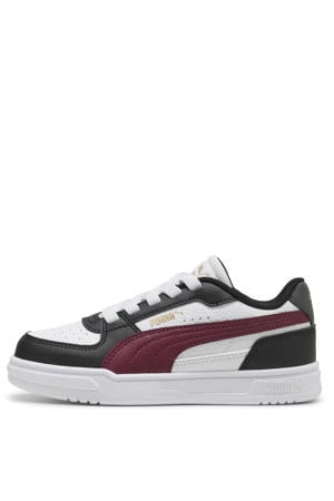 Caven III sneakers wit/zwart/donkerrood