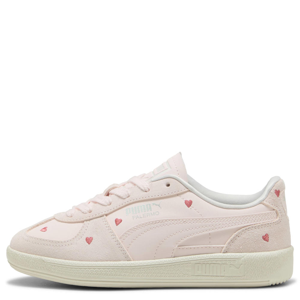 Lichtroze en roze jongens en meisjes Puma Palermo Amor sneakers van imitatieleer/voering: mesh/voetbed: eva met veters