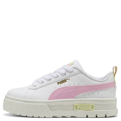 Puma Mayze Lth sneakers wit/lichtroze Meisjes Imitatieleer Meerkleurig - maat 32 afbeelding