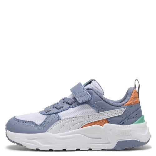 Puma Trinity 2 LT sneakers wit/grijsblauw Jongens/Meisjes Mesh Meerkleurig - maat 34 afbeelding