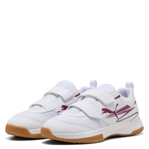 Puma Varion II zaalsportschoenen wit Jongens/Meisjes Imitatieleer