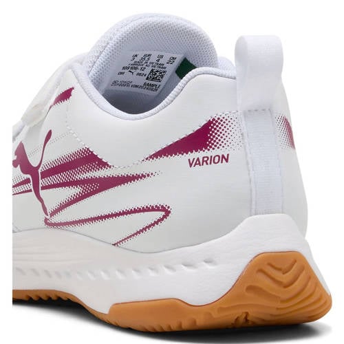 Puma Varion II zaalsportschoenen wit Jongens/Meisjes Imitatieleer