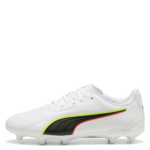 Puma King 20 Play junior voetbalshcoenen wit/rood/geel Jongens/Meisjes Imitatieleer - maat 28 afbeelding