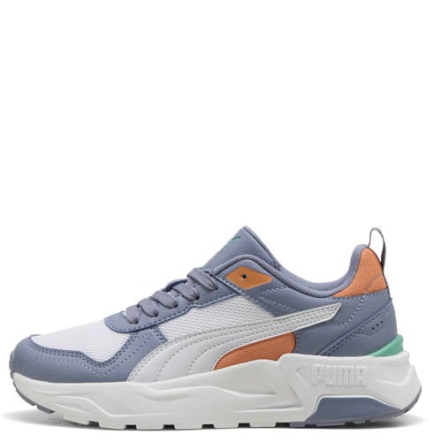 Puma Trinity 2 LT sneakers grijsblauw/wit/zilver Jongens/Meisjes Mesh Meerkleurig - maat 36 afbeelding