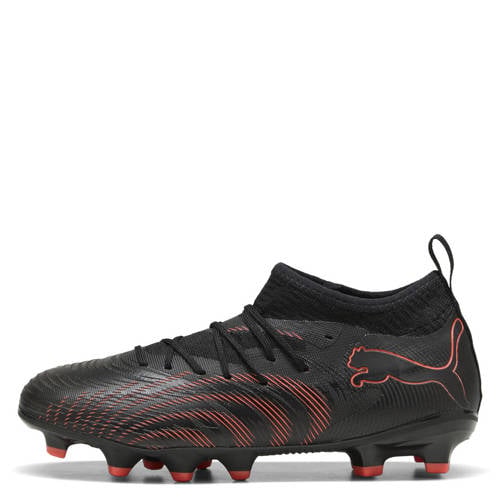 Puma Future 9 Match junior voetbalschoenene zwart/oranje Jongens/Meisjes Imitatieleer - maat 35 afbeelding