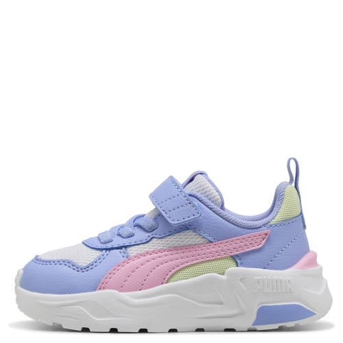 Puma Trinity 2 LT sneakers wit/lila Jongens/Meisjes Mesh Meerkleurig - maat 25 afbeelding