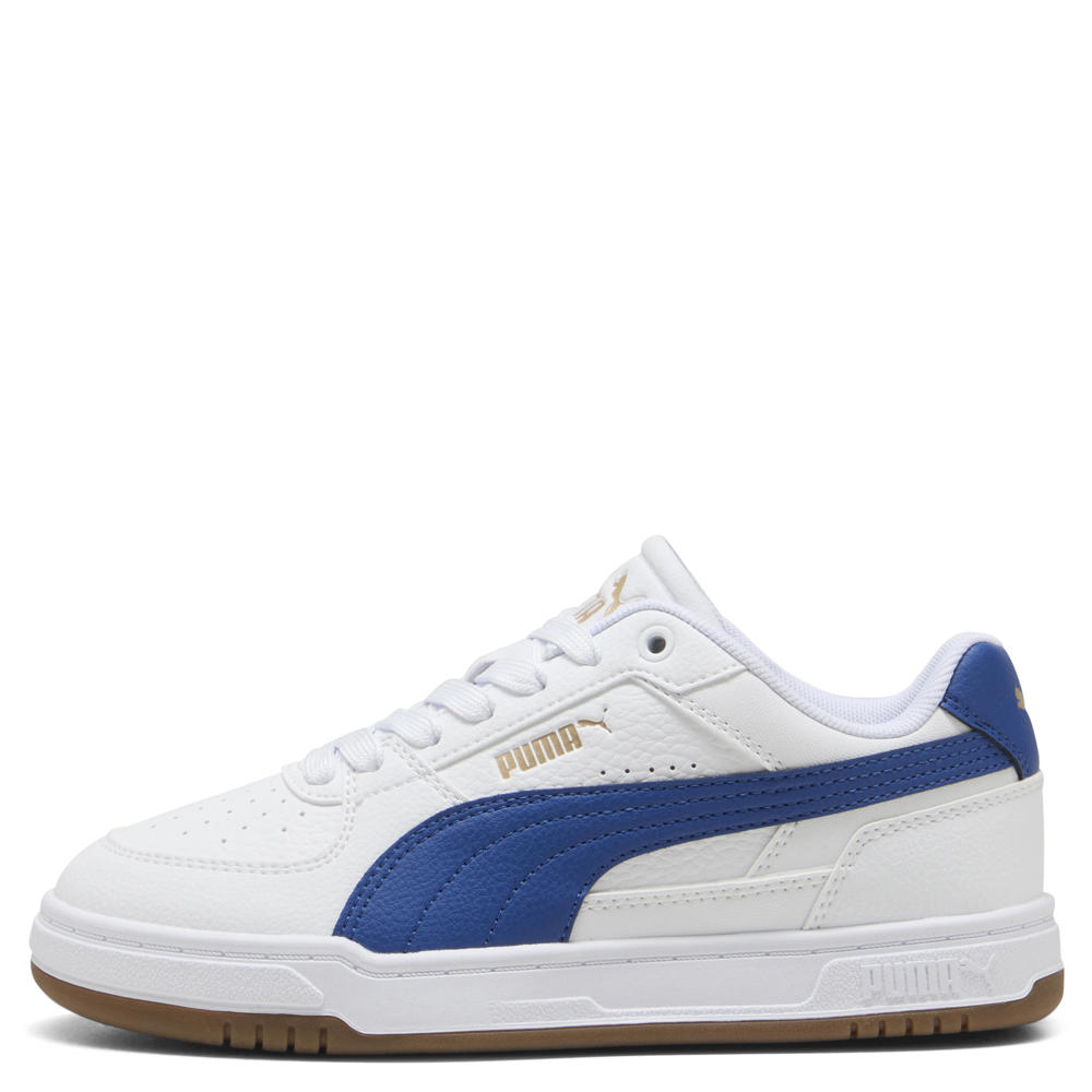 Wit en kobaltblauwe jongens en meisjes Puma Caven III sneakers van imitatieleer/voering: mesh/voetbed: eva met veters