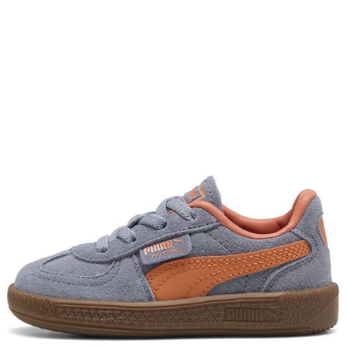 Puma Palermo suede leren sneakers AC grijs/oranje - maat 25 afbeelding