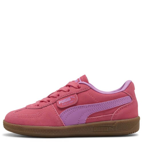 Puma Palermo leren sneakers roze/lichtpaars Jongens/Meisjes Suede Meerkleurig - maat 33 afbeelding
