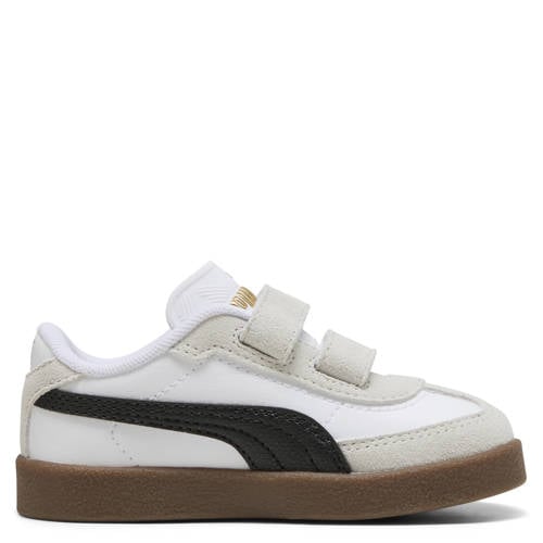 Puma Puma Club II Era sneakers wit/zwart Jongens/Meisjes Leer Meerkleurig