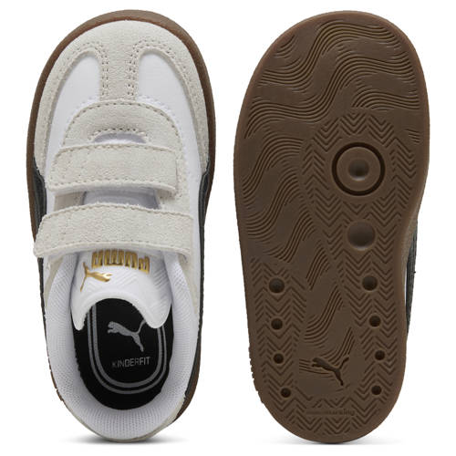 Puma Puma Club II Era sneakers wit/zwart Jongens/Meisjes Leer Meerkleurig