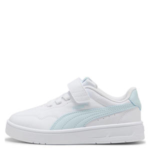 Court Lally sneakers wit/lichtblauw