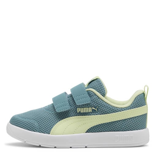 Puma Courtflex V3 Mesh sneakers blauw/geel Meerkleurig - maat 34 afbeelding