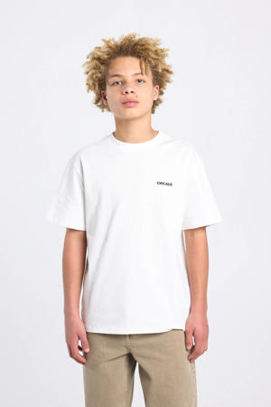 T-shirt met backprint wit