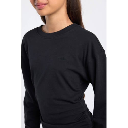 America Today longsleeve zwart Meisjes Katoen Ronde hals Effen - maat 158/164 afbeelding