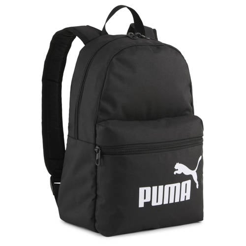 Puma rugzak Phanse S 13L zwart/wit Jongens/Meisjes Polyester Logo afbeelding
