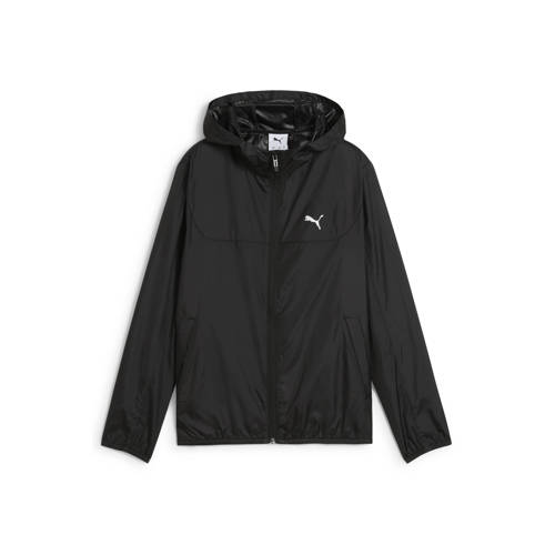 Puma jas zwart Jongens/Meisjes Polyester Capuchon Effen - maat 140 afbeelding