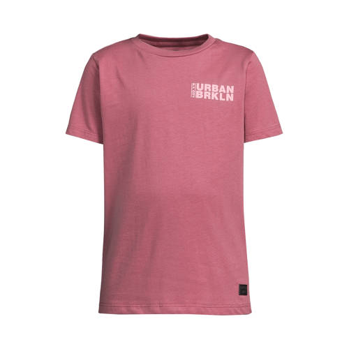 Orange Stars T-shirt met backprint roze Jongens Katoen Ronde hals Backprint - maat 122/128 afbeelding