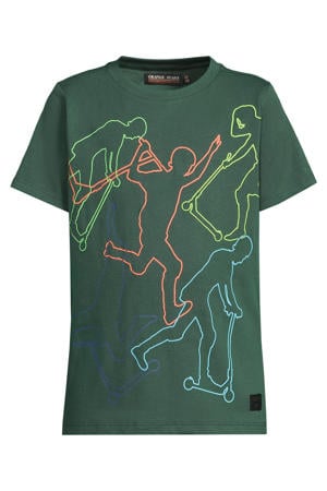 T-shirt donkergroen