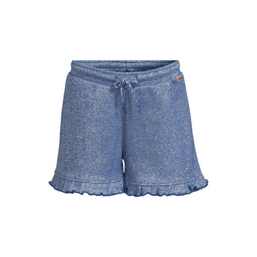 Orange Stars casual short donkerblauw met glitter Korte broek Meisjes Stretchkatoen - maat 146/152 afbeelding