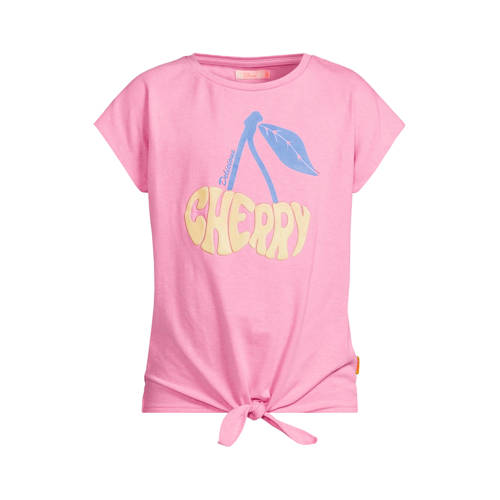 Orange Stars T-shirt roze Meisjes Katoen Ronde hals Printopdruk - maat 146/152 afbeelding