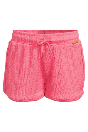 casual short roze met textuur