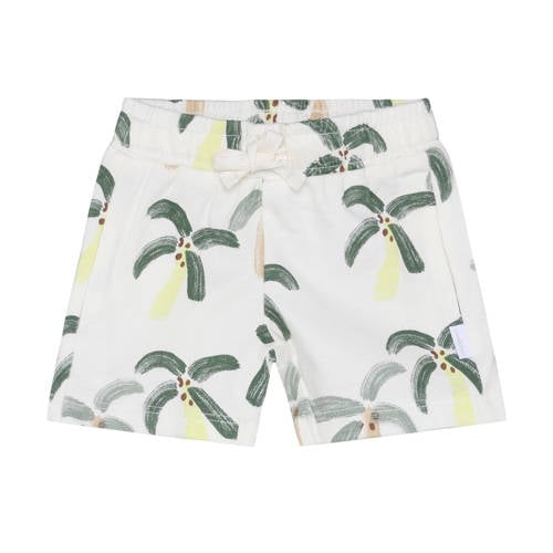 Noppies baby regular waist sweatshort wit Korte broek Jongens Stretchkatoen