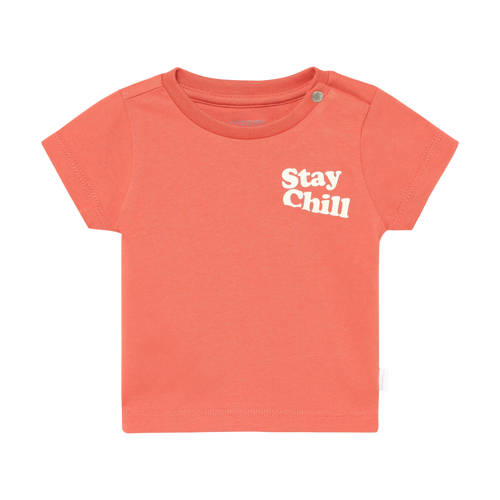Noppies baby T-shirt met backprint rood Jongens Stretchkatoen Ronde hals - maat 62 afbeelding