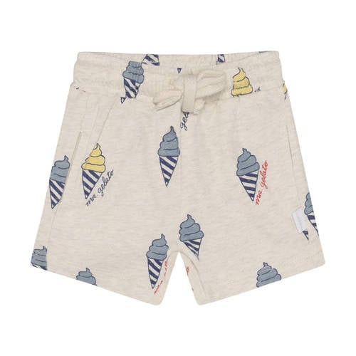 Noppies baby regular waist sweatshort beige Korte broek Jongens Stretchkatoen