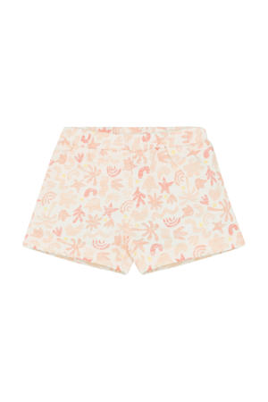 relaxed regular waist sweatshort roze