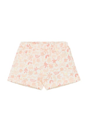 relaxed regular waist sweatshort roze