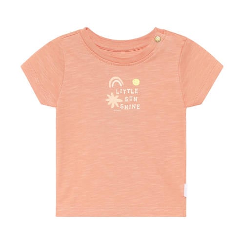 Noppies baby T-shirt oranje Meisjes Katoen Ronde hals Printopdruk - maat 86 afbeelding