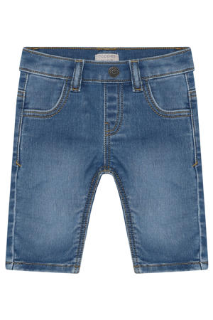 straight leg jeans medium blue denim