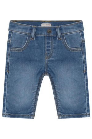 straight leg jeans medium blue denim